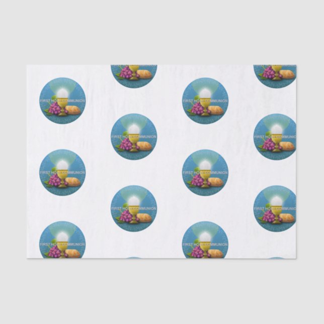 First Holy Communion Chalice and Host Tissue Paper (Front)