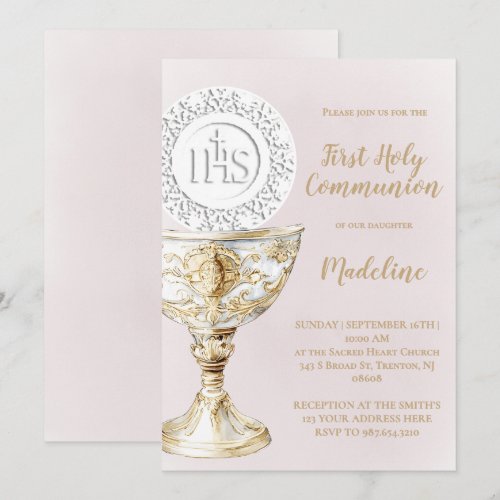  First Holy Communion Chalice Host