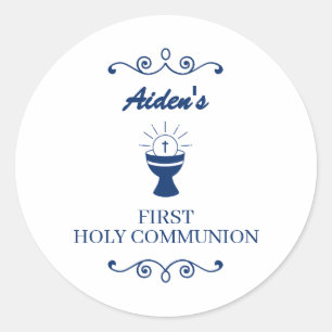 First Holy Communion Chalice Sticker for Boys