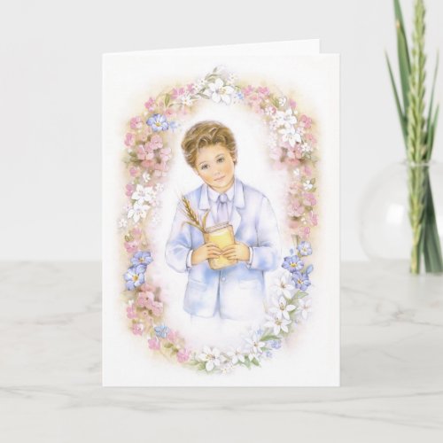 First Holy Communion confirmation  boy Card