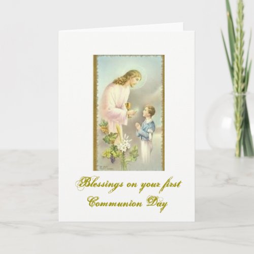 First Holy Communion _ Congratulations _ Card