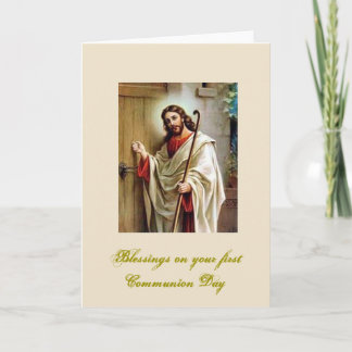 First Holy Communion - Congratulations - Card