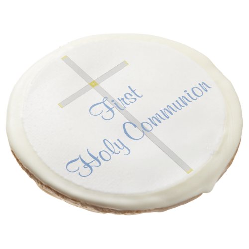 First Holy Communion Cross Blue Cookie Favors