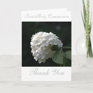 First Holy Communion Cross Insert Insert Photo Letterpress Thank You Card