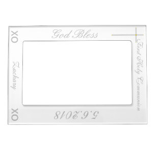 First Holy Communion Cross Magnetic Vertical Frame