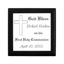First Holy Communion, Customize Name &amp; Date Gift Box