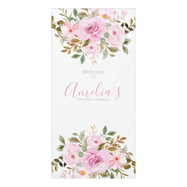 First Holy Communion  Door Sign (Classic Front Vert)