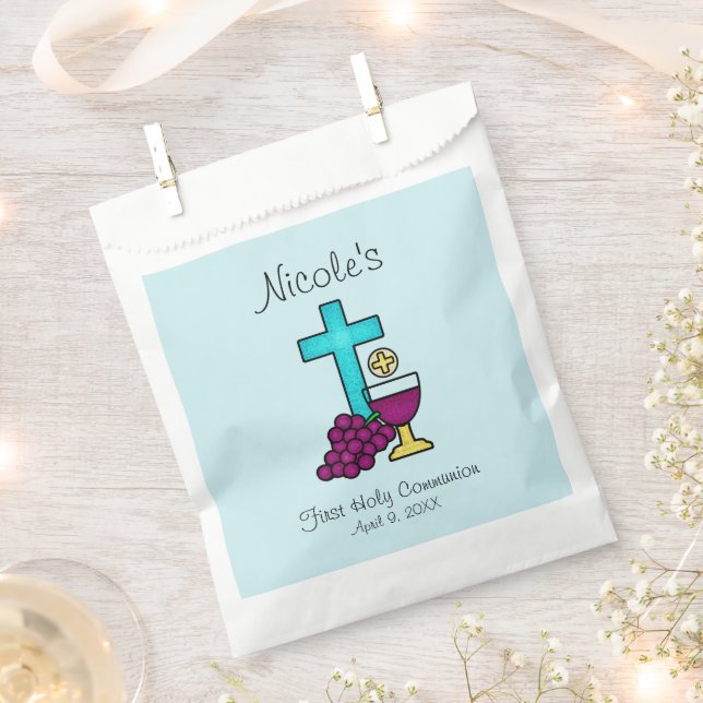 First Holy Communion Favor Bag (Clipped)