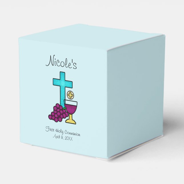 First Holy Communion Favor Boxes (Back Side)