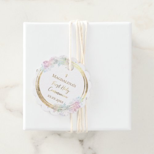 First Holy Communion Favor Tags