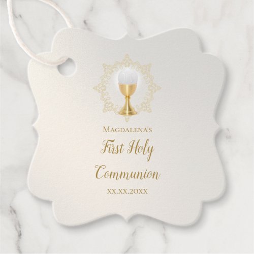 First Holy Communion Favor Tags