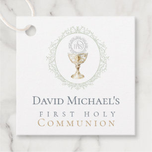 First Holy Communion Favor Tags