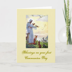 First Holy Communion - for Congratulations - Card