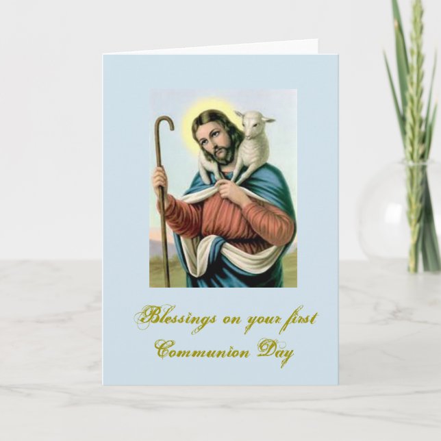 First Holy Communion - for Congratulations - Card (Front)