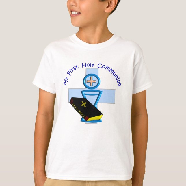 First Holy Communion Gifts for Kids T-Shirt (Front)