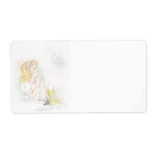 First holy communion girl labels