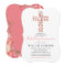 First Holy Communion Girl Pink Floral Cross