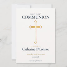 First Holy Communion Gold Cross