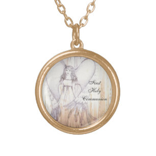 First Holy Communion Gold Plated Necklace