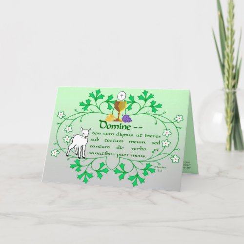 First Holy Communion Greeting Card Traditional