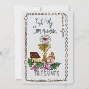First Holy Communion  Holiday Card