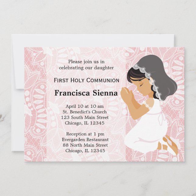 First Holy Communion Invitation (Front)