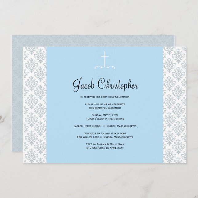 First Holy Communion Invitation (Front/Back)