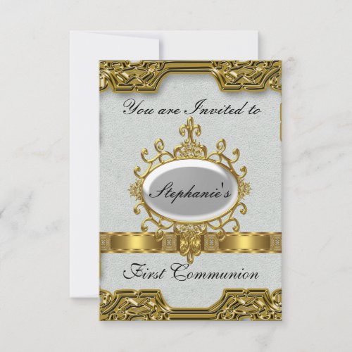 First Holy Communion Personalized Invite
