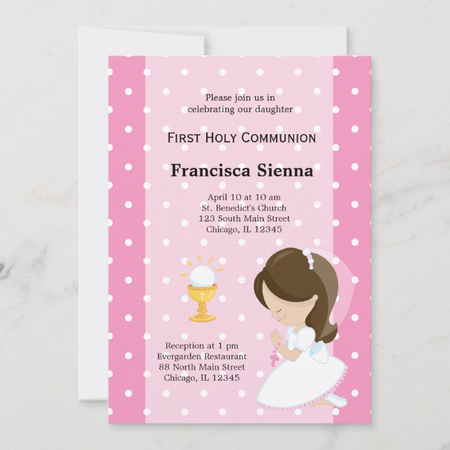 First Holy Communion Invitation (Front)