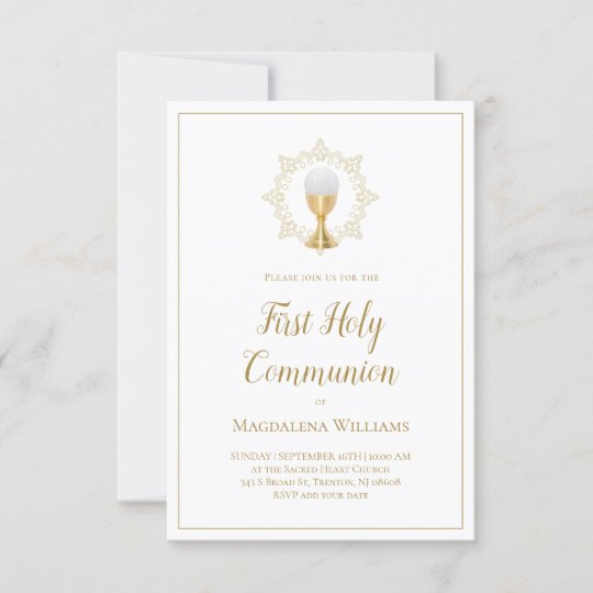 First Holy Communion Invitation | Zazzle.com