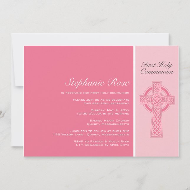 First Holy Communion Invitation (Front)
