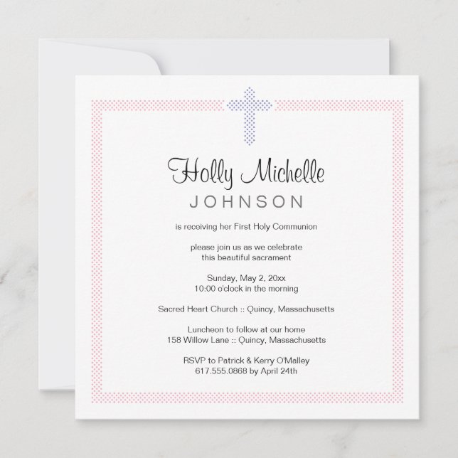 First Holy Communion Invitation (Front)