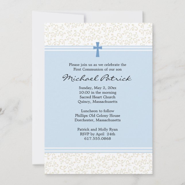 First Holy Communion Invitation (Front)