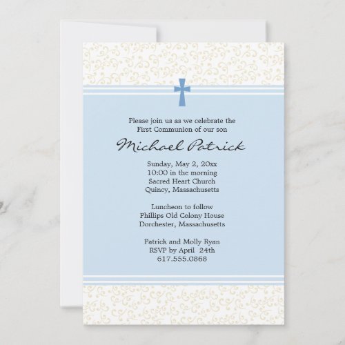 First Holy Communion Invitation