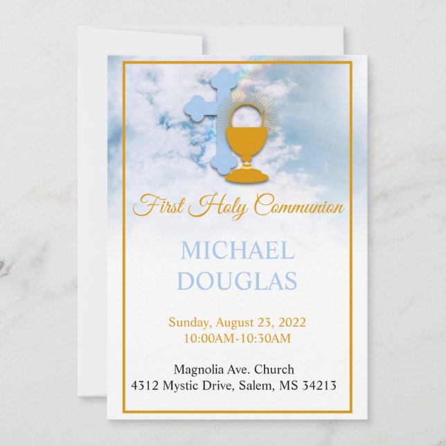 First Holy Communion Invitation (Front)