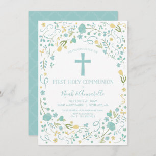 First Holy Communion Invitation - Boy and/or Girl