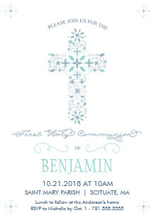 boy first communion 1st holy communion invitations zazzle