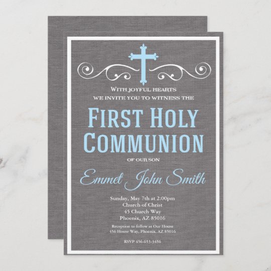 First Holy Communion Invitation, First Communion Invitation | Zazzle.com