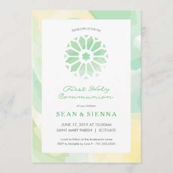 First Holy Communion Invitation  Girl And/or Boy Invitation by GrandviewGraphics at Zazzle