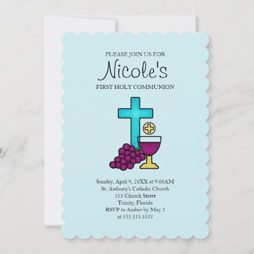 First Holy Communion Invitations 