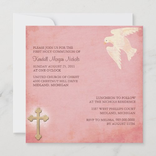First Holy Communion Invitations