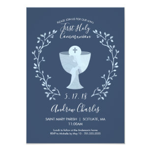 First Holy Communion Invitations Boys 4