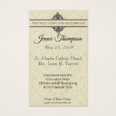 FIRST HOLY COMMUNION JESUS CHILDREN HOLY CARD (Back)