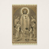 FIRST HOLY COMMUNION JESUS CHILDREN HOLY CARD (Front)