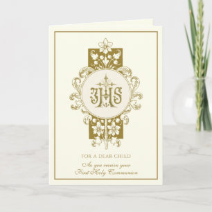 First Holy Communion Jesus Eucharist  Card
