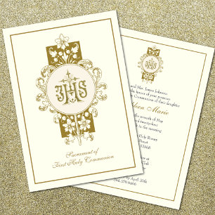First Holy Communion Jesus Eucharist Card