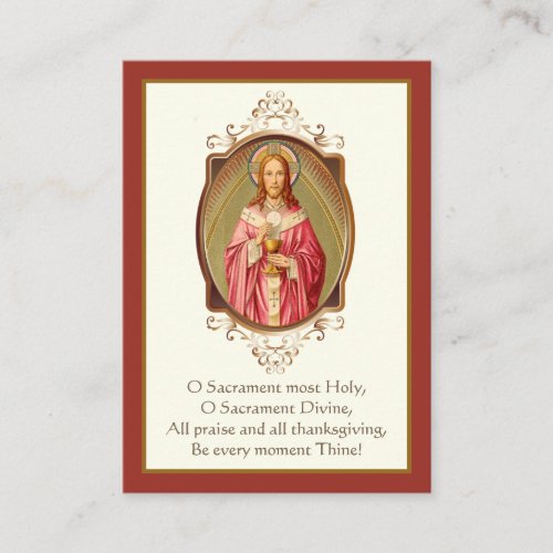 First Holy Communion Jesus Prayer Holy  Business Card