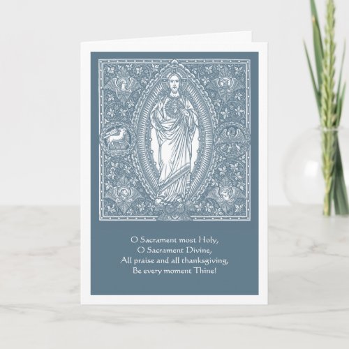First Holy Communion Jesus Scripture  Note Card