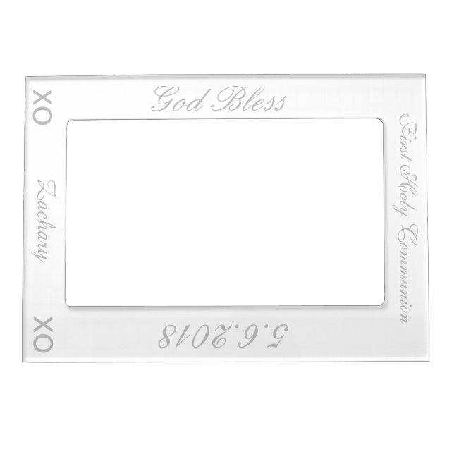 First Holy Communion Magnetic Vertical Photo Frame (Front)