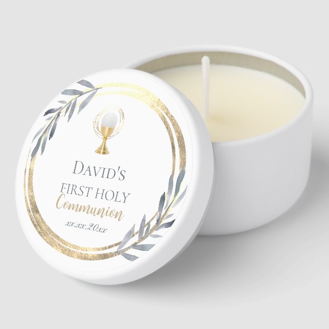 First Holy Communion Mini Candle Favors (Corner)